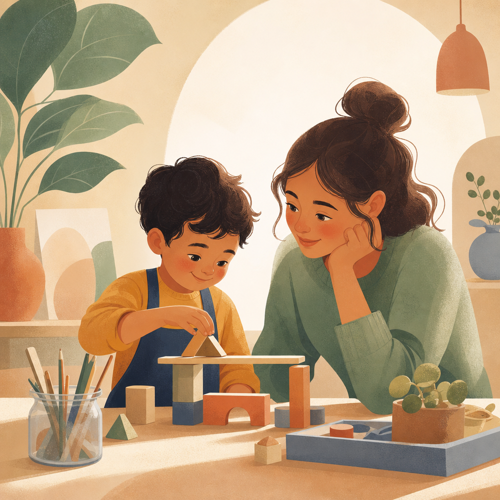 hands-on learning concept illustration