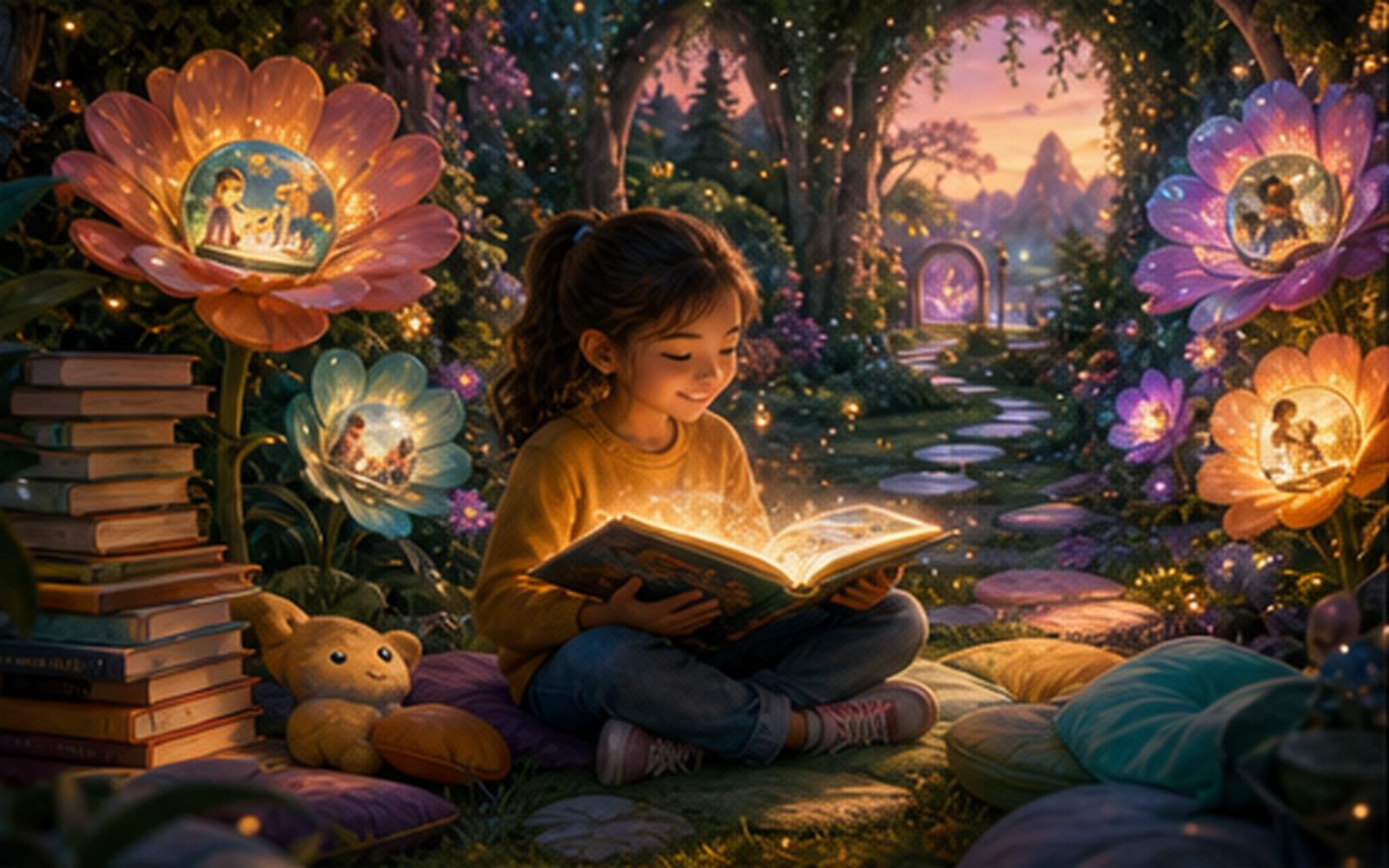 Reading and story learning visual.