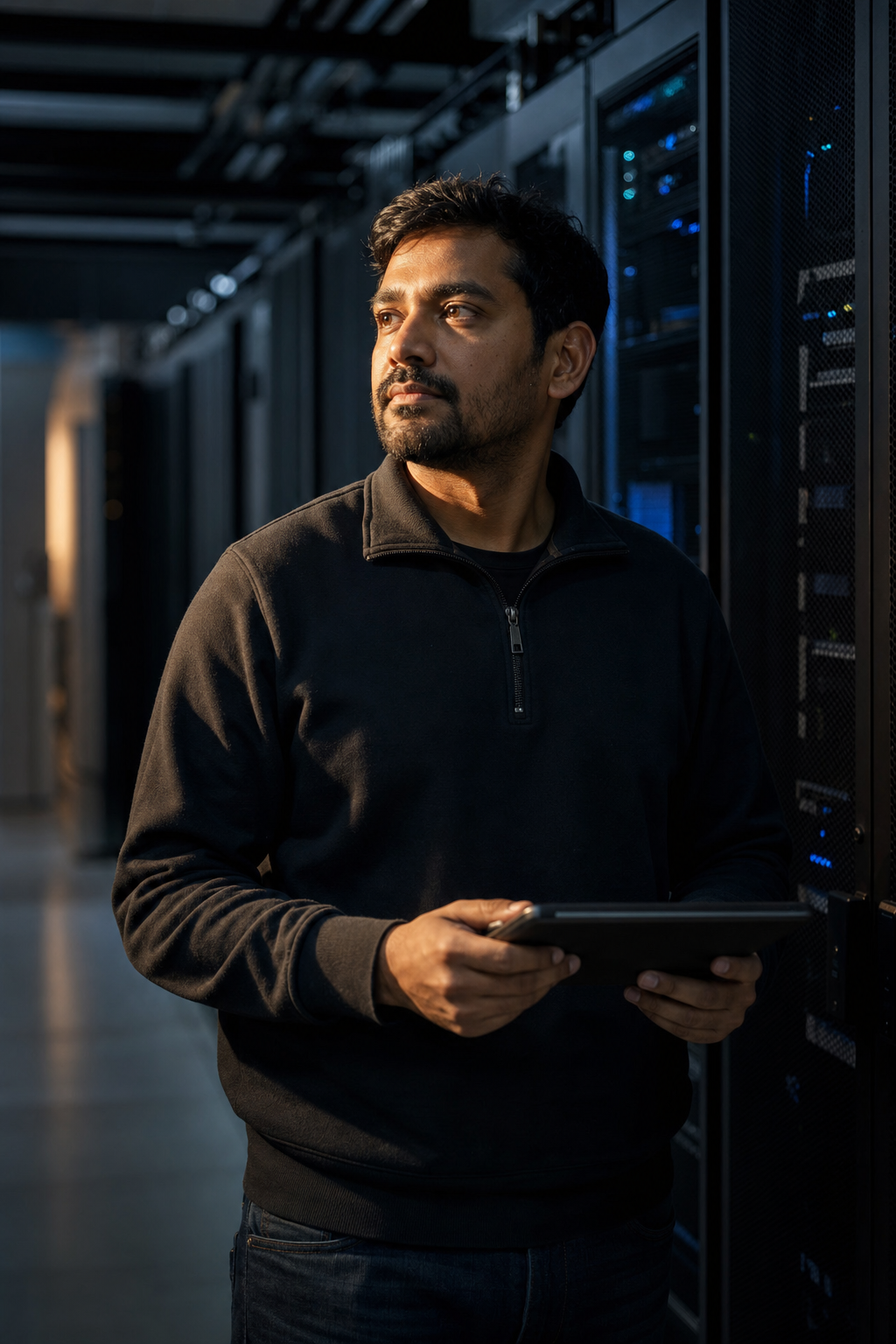 A Low Voltage & Access Control operator at work