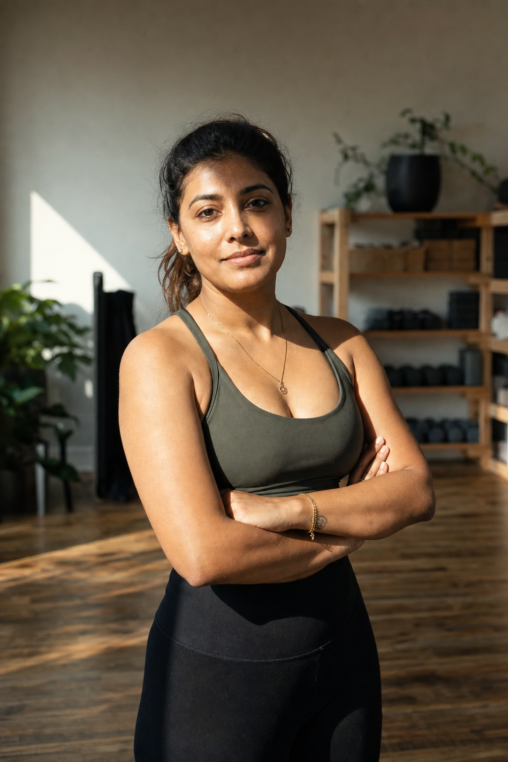 A Yoga & Corporate Wellness operator at work